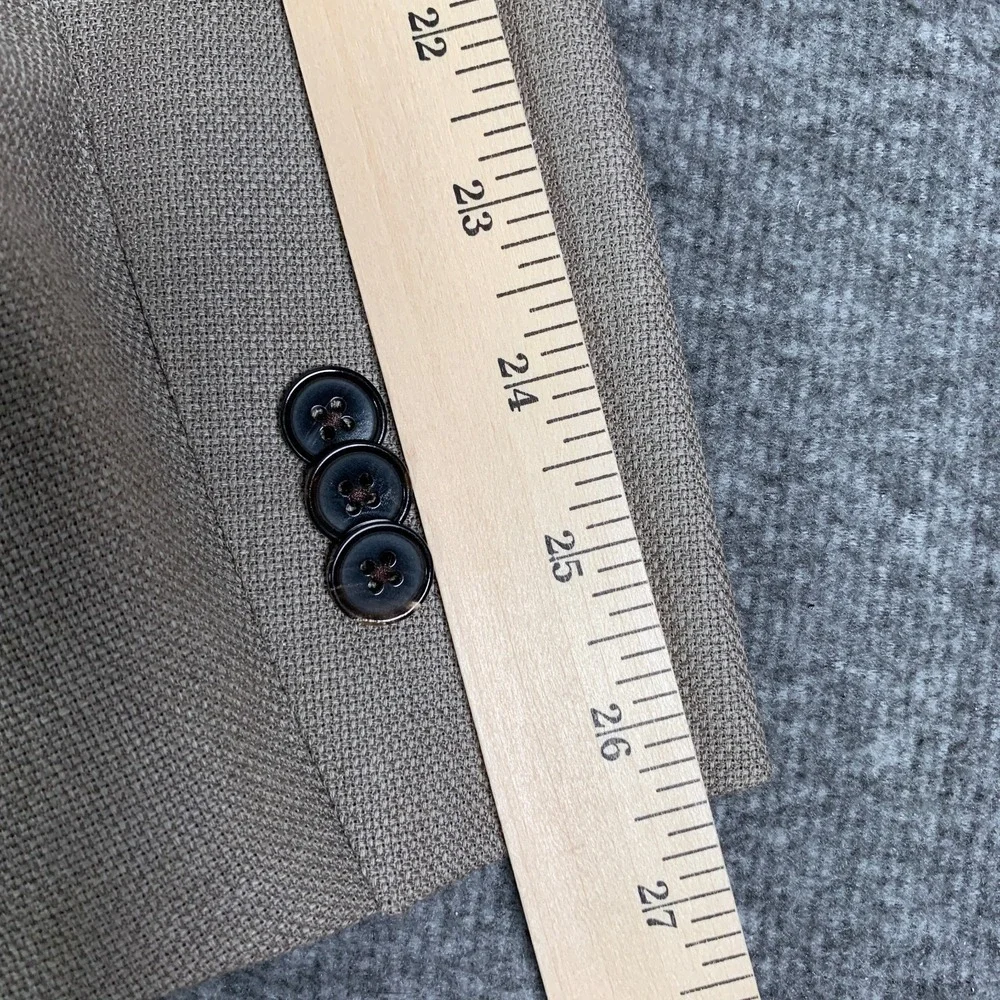 Spier & Mackay Blazer Jacket Men 46R Brown Sport Coat Unlined Lanificio Wool